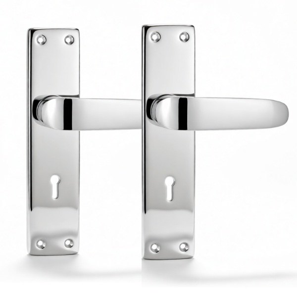 Heavy Duty Mortise Door Lock Set with Lever Handle | Stainless Steel Main Door Lock with Keys | Complete Door Hardware Kit