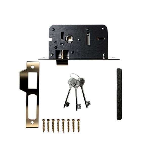 Heavy Duty Mortise Door Lock Set with Lever Handle | Stainless Steel Main Door Lock with Keys | Complete Door Hardware Kit - Image 3