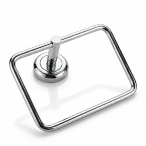 Premium Stainless Steel Square Towel Ring Holder | Wall Mounted Rustproof Bathroom Towel Hanger
